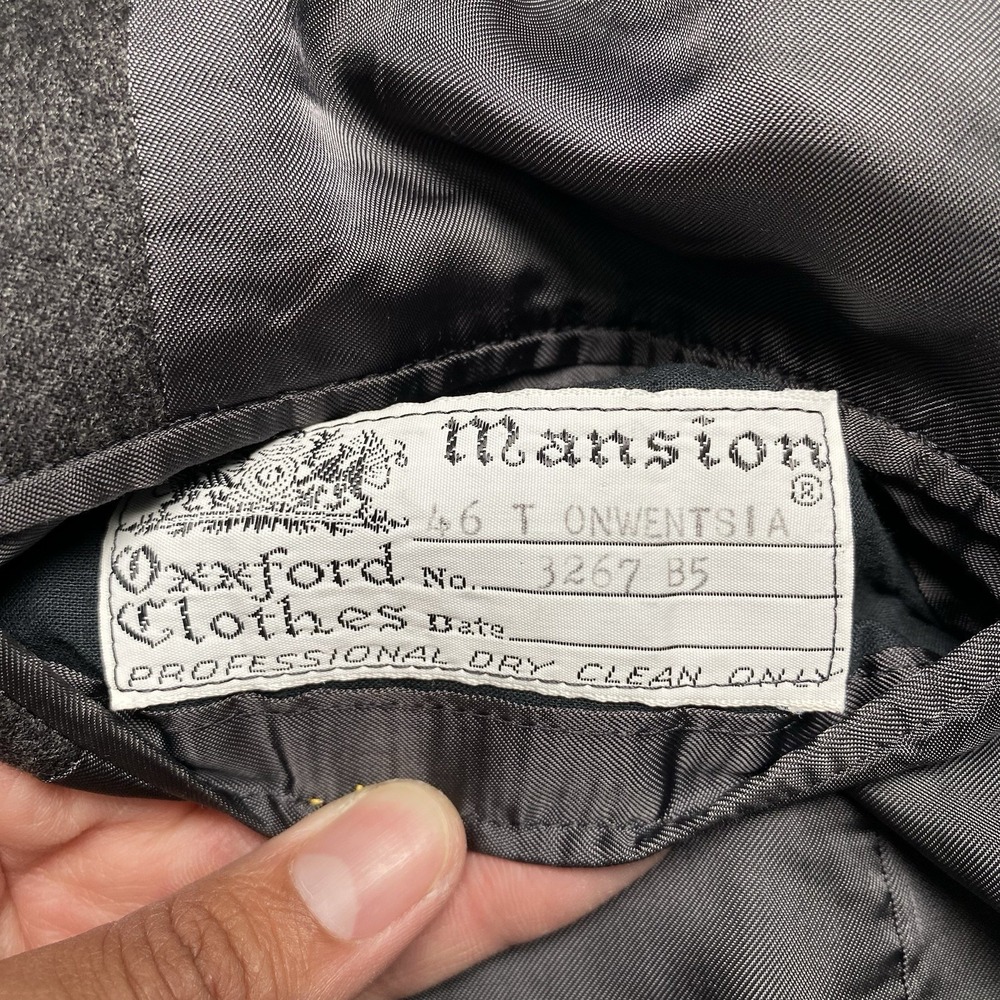 Oxxford Clothes Mansion Onwentsia Blazer Suit Jacket 46T Flannel Wool 2B1V Gray - Picture 14 of 14